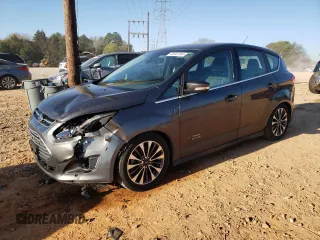2017 Ford C-Max Energi Titanium with VIN 1FADP5FU4HL105032, listed as a Copart auction lot 46847244 with 96,090 mi miles. Bid and sale history available at carsss.com. Image 1.