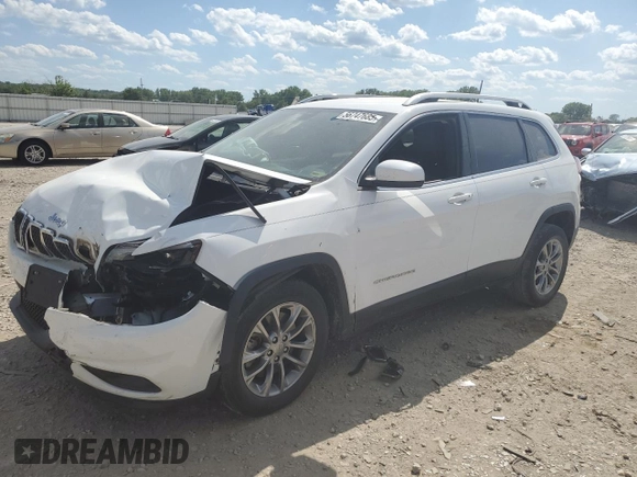 2019 Jeep Cherokee Latitude Plus with VIN 1C4PJLLN5KD196209, listed as a Copart auction lot 56747685 with Not provided miles and Salvage title. Bid and sale history available at DreamBid. Image 1.