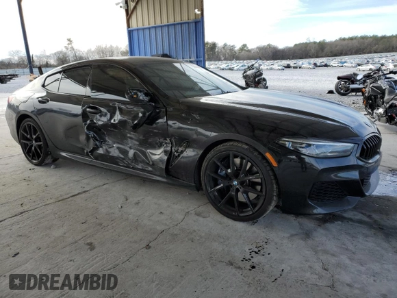 2021 BMW 8 Series 840i with VIN WBAGV2C08MCG13060, listed as a Copart auction lot 42387435 with 39,761 mi miles and Salvage Title. Bid and sale history available at DreamBid. Image 4.