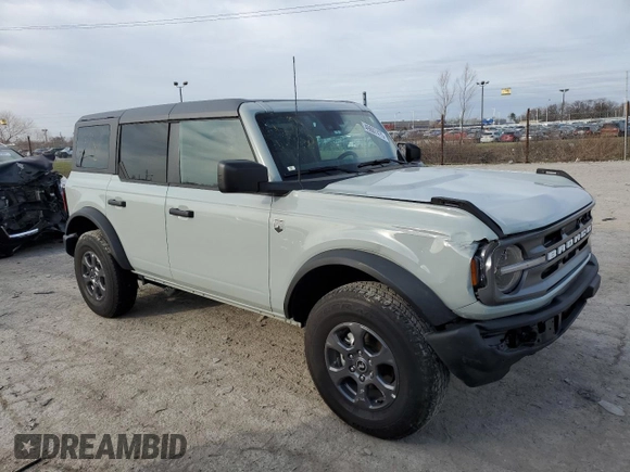 2024 Ford Bronco Big Bend с VIN 1FMDE7BH4RLB08451, выставлен на аукционе Copart как лот 49607475 с пробегом 3 569 миль миль и Списание • Salvage title. История ставок и продаж доступна на DreamBid. Изображение 4.