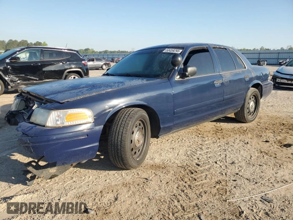 2004 Ford Police Interceptor Base w/3.27 Axle with VIN 2FAFP71W24X124818, listed as a Copart auction lot 53459295 with 153,125 mi miles and Salvage title. Bid and sale history available at DreamBid. Image 1.