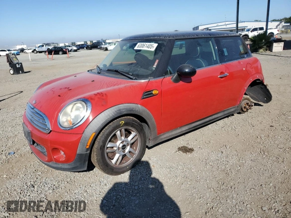 2011 MINI Hardtop with VIN WMWSU3C58BT183765, listed as a Copart auction lot 63061405 with 59,902 mi miles and Salvage title. Bid and sale history available at DreamBid. Image 1.
