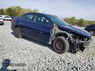 2018 Nissan Sentra S with VIN 3N1AB7AP1JY331182, listed as a Copart auction lot 52716435 with 128,694 mi miles and Salvage Title. Bid and sale history available at DreamBid. Image 4.