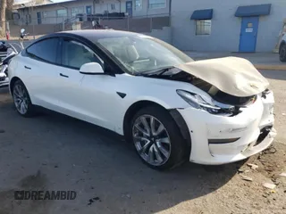 2018 Tesla Model 3 Long Range Battery with VIN 5YJ3E1EB2JF151326, listed as a Copart auction lot 47139055 with 106,271 mi miles and Salvage Title. Bid and sale history available at DreamBid. Image 4.