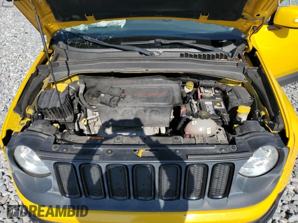 2017 Jeep Renegade Altitude with VIN ZACCJABB5HPF93679, listed as a Copart auction lot 57417255 with 106,098 mi miles and Salvage title. Bid and sale history available at DreamBid. Image 11.