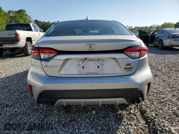 2021 Toyota Corolla SE with VIN 5YFS4MCE3MP090266, listed as a Copart auction lot 52882215 with 43,719 mi miles and Salvage Title. Bid and sale history available at DreamBid. Image 6.