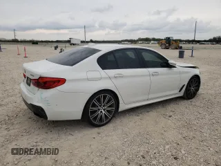 2018 BMW 5 Series 540i with VIN WBAJE5C52JWA95427, listed as a Copart auction lot 50937615 with 48,775 mi miles and Salvage Title. Bid and sale history available at carsss.com. Image 3.