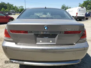 2002 BMW 7 Series 745Li with VIN WBAGN63472DR07659, listed as a Copart auction lot 60600554 with Not Provided miles and Salvage Title. Bid and sale history available at carsss.com. Image 6.
