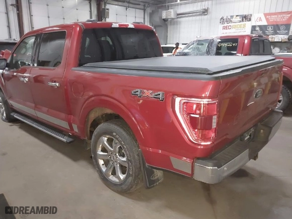 2021 Ford F-150 XL with VIN 1FTFW1ED5MFA91022, listed as a IAAI auction lot 41722265 with 44,456 mi miles. Bid and sale history available at carsss.com. Image 3.
