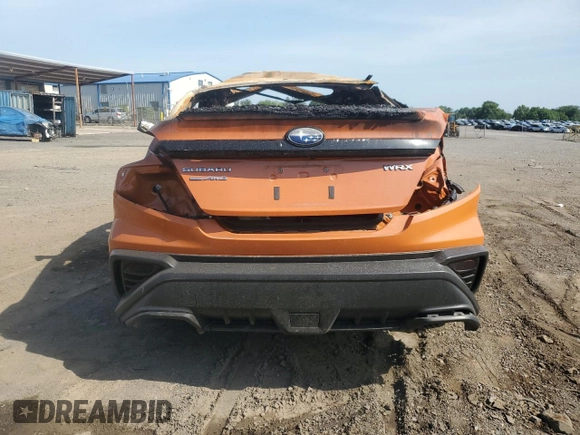 2023 Subaru WRX Limited with VIN JF1VBAL67P9806595, listed as a Copart auction lot 61837955 with Not provided miles and Salvage title. Bid and sale history available at DreamBid. Image 6.