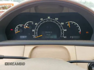 2001 Mercedes-Benz CL 500/600 z VIN WDBPJ78J81A016880, wystawiony jako Copart lot #57686215 z przebiegiem 112 126 mil mil oraz Tytuł czysty. Historia ofert i sprzedaży dostępna na DreamBid. Obrazek 9.