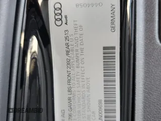 2018 Audi A4 Premium with VIN WAUDNAF45JN009698, listed as a Copart auction lot 56996875 with 39,134 mi miles and Salvage title. Bid and sale history available at DreamBid. Image 12.