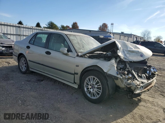 2005 Saab 9-5 Arc with VIN YS3ED49A353530510, listed as a Copart auction lot 77910074 with 202,094 mi miles and Salvage Title. Bid and sale history available at carsss.com. Image 4.