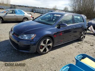 2017 Volkswagen Golf GTI S with VIN 3VW5T7AU2HM003138, listed as a Copart auction lot 49998195 with 112,695 mi miles and Salvage Title. Bid and sale history available at carsss.com. Image 1.
