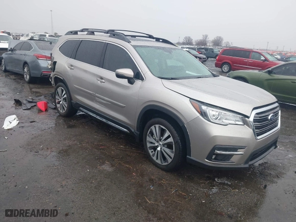 2020 Subaru Ascent Limited with VIN 4S4WMAPDXL3439590, listed as a IAAI auction lot 41680829 with 81,366 mi miles. Bid and sale history available at carsss.com. Image 1.