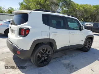 2018 Jeep Renegade Altitude with VIN ZACCJABB2JPG81613, listed as a Copart auction lot 53138085 with 160,535 mi miles and Salvage title. Bid and sale history available at DreamBid. Image 3.