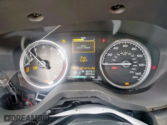 2023 Subaru Forester Touring с VIN JF2SKARC8PH454113, выставлен на аукционе Copart как лот 57437985 с пробегом 3 035 миль миль и Списание • Salvage title. История ставок и продаж доступна на DreamBid. Изображение 9.