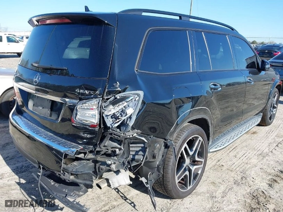 2017 Mercedes-Benz GLS with VIN 4JGDF7DE9HA747550, listed as a IAAI auction lot 41489690 with 125,945 mi miles. Bid and sale history available at carsss.com. Image 6.