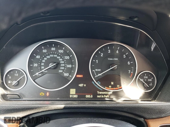 2015 BMW 4 Series 435i with VIN WBA4B1C52FD955115, listed as a Copart auction lot 49230965 with 91,383 mi miles and Salvage title. Bid and sale history available at DreamBid. Image 9.
