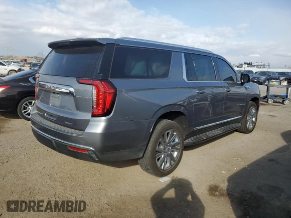 2021 GMC Yukon XL SLT with VIN 1GKS2GKD7MR453176, listed as a Copart auction lot 89331305 with 46,238 mi miles and Salvage Title. Bid and sale history available at carsss.com. Image 3.