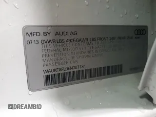 2014 Audi A4 Prestige z VIN WAUKFAFL0EN007181, wystawiony jako Copart lot #87744245 z przebiegiem 88 209 mil mil oraz Szkoda całkowita • Salvage title. Historia ofert i sprzedaży dostępna na DreamBid. Obrazek 13.