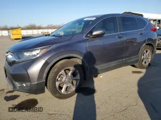 2017 Honda CR-V EX with VIN 7FARW1H55HE040975, listed as a Copart auction lot 42778195 with 0 mi miles and Salvage Title. Bid and sale history available at carsss.com. Image 1.