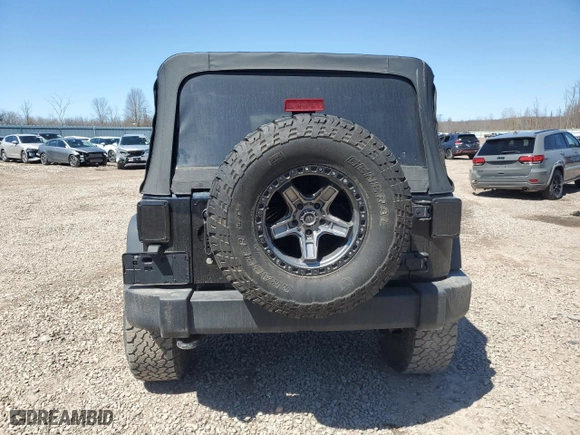 2017 Jeep Wrangler Unlimited Sport with VIN 1C4BJWDG2HL691946, listed as a Copart auction lot 53436415 with 75,700 mi miles and Salvage Title. Bid and sale history available at carsss.com. Image 6.