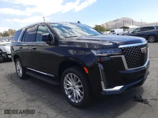 2022 Cadillac Escalade Premium Luxury with VIN 1GYS4BKL1NR333532, listed as a Copart auction lot 56025472 with 2,020 mi miles. Bid and sale history available at carsss.com. Image 1.