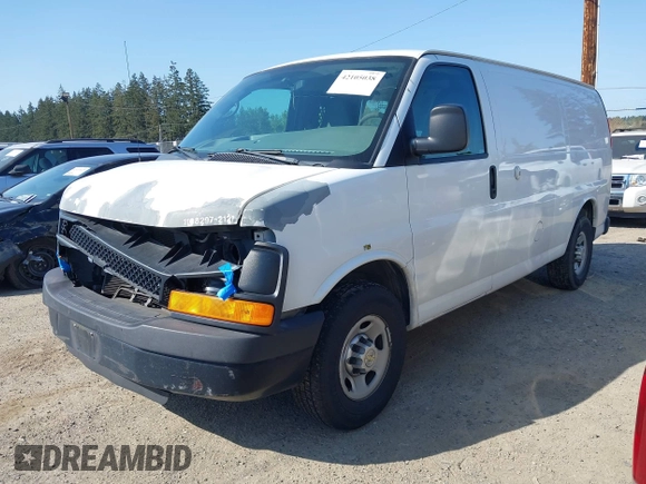 2012 Chevrolet Express Cargo Van with VIN 1GCWGFCB0C1117727, listed as a IAAI auction lot 42105038 with 204,472 mi miles. Bid and sale history available at carsss.com. Image 17.