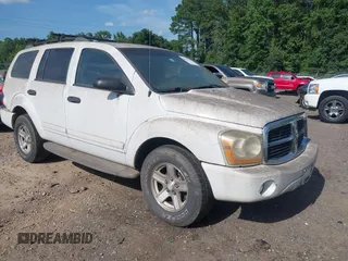 2004 Dodge Durango SLT with VIN 1D4HB48N44F242249, listed as a IAAI auction lot 42606582 with 185,029 mi miles and . Bid and sale history available at DreamBid. Image 1.