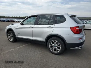 2013 BMW X3 xDrive28i with VIN 5UXWX9C5XD0A30504, listed as a Copart auction lot 53200135 with 52,252 mi miles and Salvage Title. Bid and sale history available at DreamBid. Image 2.