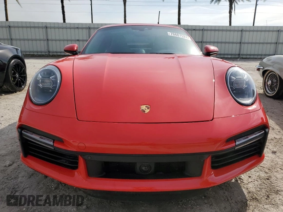 2021 Porsche 911 Turbo S with VIN WP0AD2A98MS257905, listed as a Copart auction lot 76887524 with 32,895 mi miles and Non Repairable. Bid and sale history available at carsss.com. Image 5.