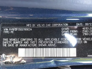 2013 Volvo S60 T5 Premier with VIN YV1612FS5D2189034, listed as a IAAI auction lot 42055704 with 134,225 mi miles. Bid and sale history available at carsss.com. Image 9.