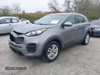 2017 Kia Sportage LX with VIN KNDPM3AC4H7231189, listed as a IAAI auction lot 42001412 with 83,550 mi miles. Bid and sale history available at carsss.com. Image 2.