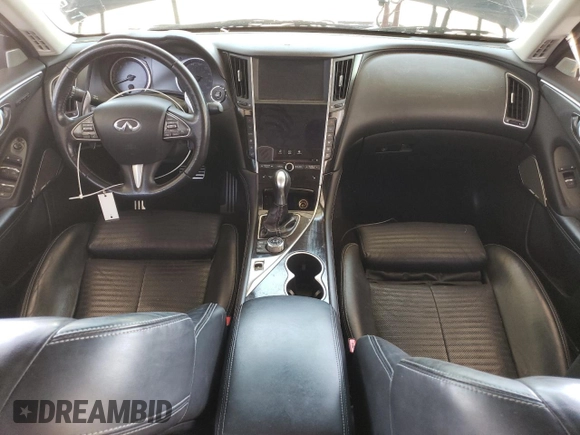 2017 Infiniti Q50 Sport with VIN JN1EV7AR6HM836688, listed as a Copart auction lot 63342845 with 105,377 mi miles and Salvage title. Bid and sale history available at DreamBid. Image 8.