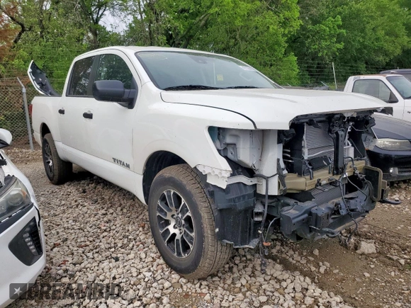 2024 Nissan Titan SV with VIN 1N6AA1ECXRN112621, listed as a Copart auction lot 47755875 with 9,298 mi miles and Salvage title. Bid and sale history available at DreamBid. Image 4.