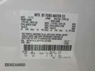 2015 Ford Edge SEL with VIN 2FMTK3J87FBC27296, listed as a Copart auction lot 45955775 with 157,480 mi miles and Salvage Title. Bid and sale history available at carsss.com. Image 13.