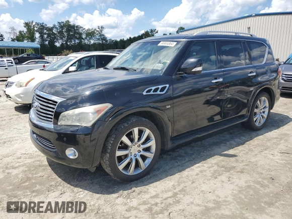 2014 Infiniti QX80 with VIN JN8AZ2NF4E9555706, listed as a Copart auction lot 66904864 with 169,137 mi miles and Clean Title. Bid and sale history available at carsss.com. Image 1.