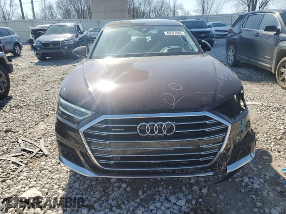 2020 Audi A8 with VIN WAU8DAF84LN014109, listed as a Copart auction lot 48527885 with 17,319 mi miles and Non Repairable. Bid and sale history available at carsss.com. Image 5.
