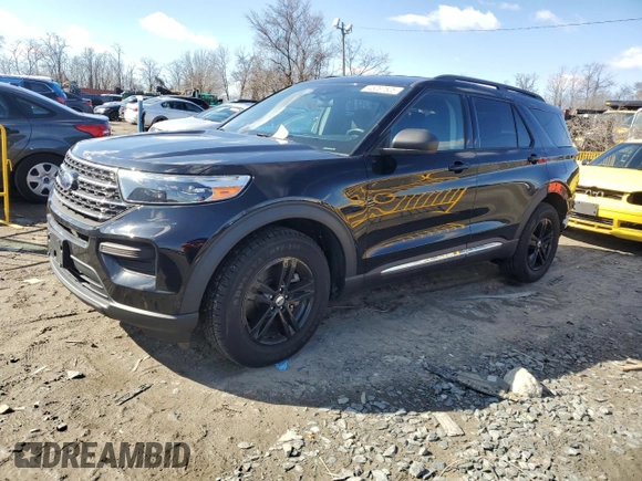 2020 Ford Explorer XLT with VIN 1FMSK8DH4LGD13836, listed as a Copart auction lot 45087505 with 79,251 mi miles and Salvage Title. Bid and sale history available at carsss.com. Image 1.