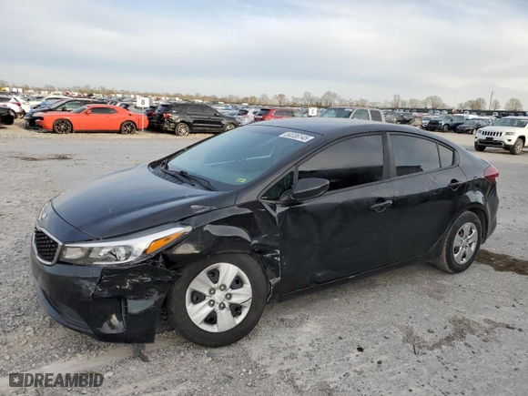 2017 Kia Forte LX with VIN 3KPFK4A77HE029229, listed as a Copart auction lot 50336145 with 96,976 mi miles and Salvage Title. Bid and sale history available at carsss.com. Image 1.