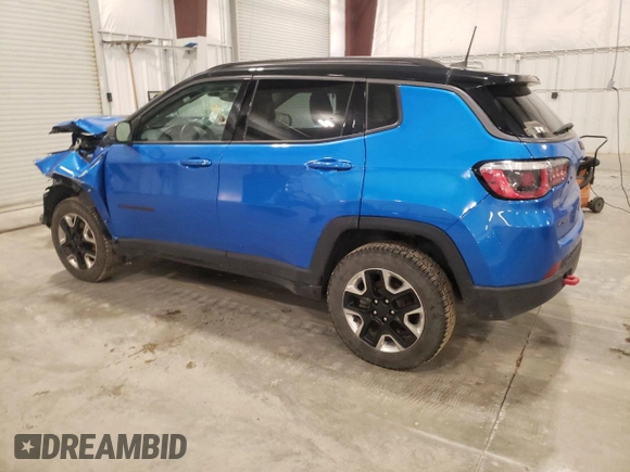2018 Jeep Compass Trailhawk with VIN 3C4NJDDB3JT234532, listed as a Copart auction lot 55029605 with 99,614 mi miles and Salvage title. Bid and sale history available at DreamBid. Image 2.