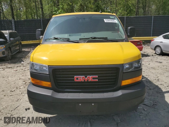 2021 GMC Savana Cargo with VIN 1GTW7AFP4M1176601, listed as a Copart auction lot 53842685 with 153,960 mi miles and Clean Title. Bid and sale history available at carsss.com. Image 5.