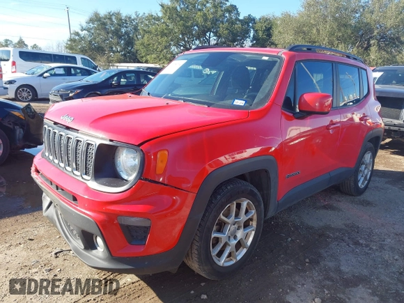 2019 Jeep Renegade Latitude with VIN ZACNJABB7KPK70313, listed as a IAAI auction lot 41308774 with 108,542 mi miles and . Bid and sale history available at DreamBid. Image 2.