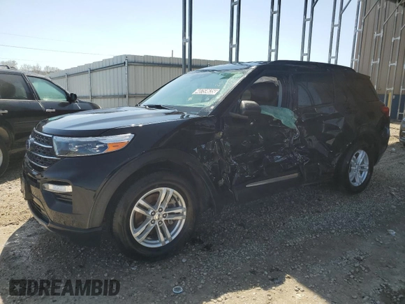 2023 Ford Explorer XLT with VIN 1FMSK7DH8PGA87705, listed as a Copart auction lot 48759635 with 41,709 mi miles and Salvage Title. Bid and sale history available at carsss.com. Image 1.
