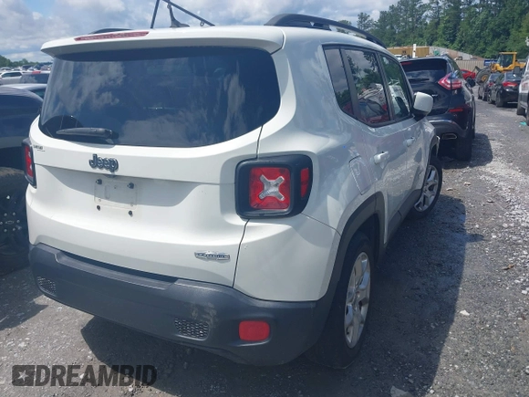 2017 Jeep Renegade Latitude with VIN ZACCJABB7HPE44481, listed as a IAAI auction lot 42382332 with 104,052 mi miles and . Bid and sale history available at DreamBid. Image 4.