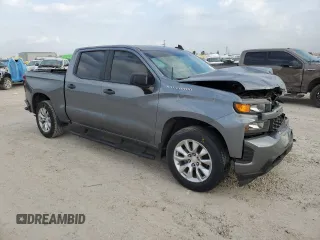 2020 Chevrolet Silverado 1500 Custom with VIN 3GCPWBEK4LG364229, listed as a Copart auction lot 48424615 with 57,742 mi miles and Salvage Title. Bid and sale history available at carsss.com. Image 4.
