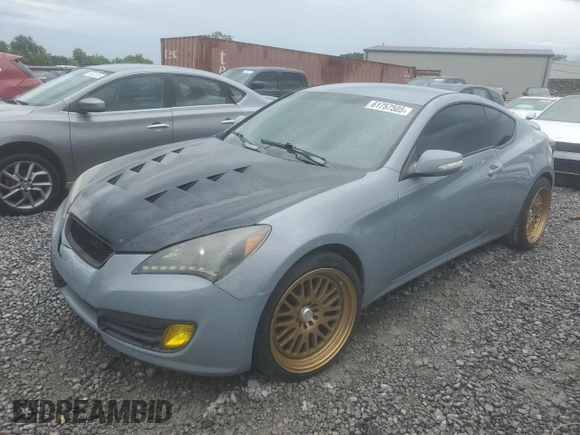 2010 Hyundai Genesis Coupe with VIN KMHHT6KD0AU011874, listed as a Copart auction lot 61757505 with Not provided miles and Clean title. Bid and sale history available at DreamBid. Image 1.