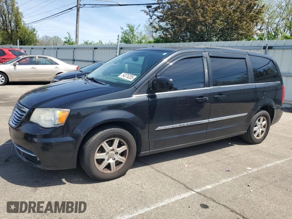 2012 Chrysler Town & Country Touring with VIN 2C4RC1BG1CR375176, listed as a Copart auction lot 54076285 with 216,461 mi miles and Clean Title. Bid and sale history available at carsss.com. Image 1.
