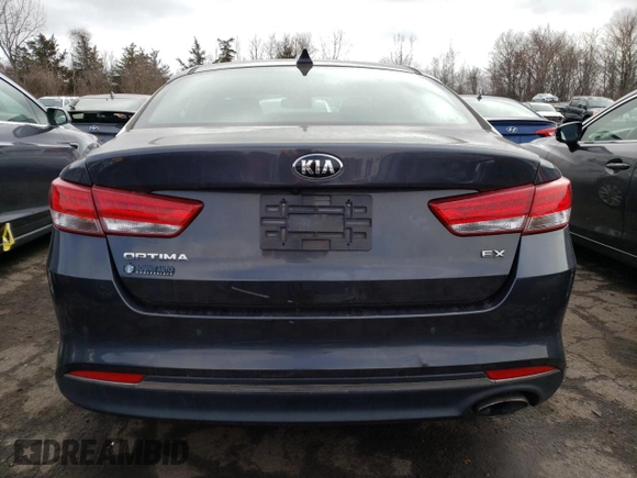 2018 Kia Optima EX with VIN 5XXGU4L38JG205047, listed as a Copart auction lot 49310425 with 111,606 mi miles and Salvage Title. Bid and sale history available at carsss.com. Image 6.